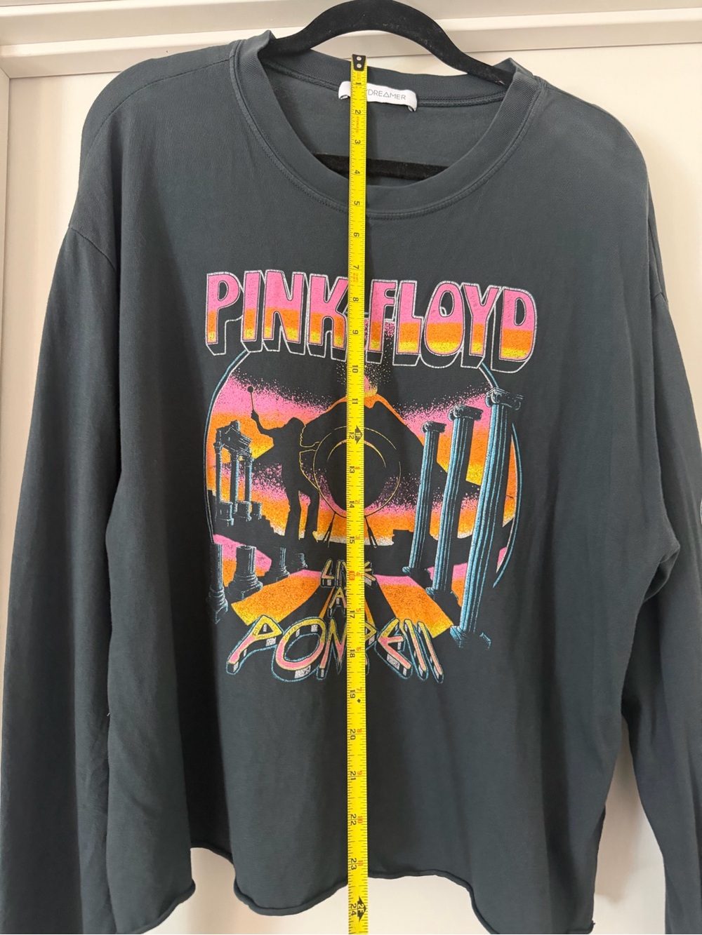 Pink Floyd Live at Pompeii Black Long-Sleeve Tee - Picture 8 of 9